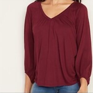 Old Navy NWT Shirred Raglan-Sleeve Top Women’s Size Medium